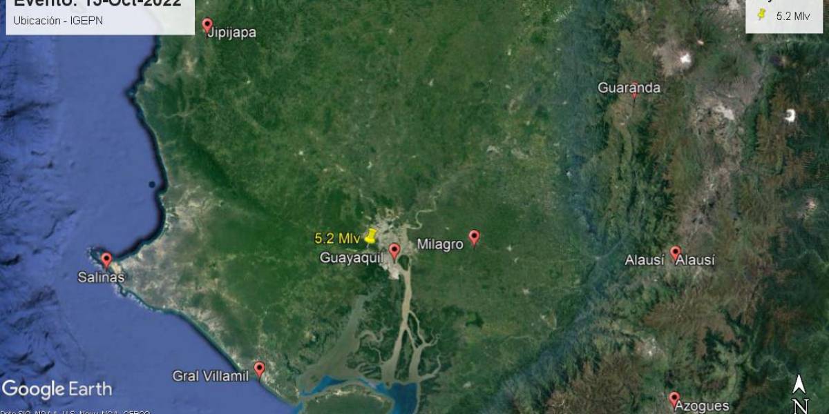 Temblor se sintió en Guayaquil y otras ciudades durante la madrugada