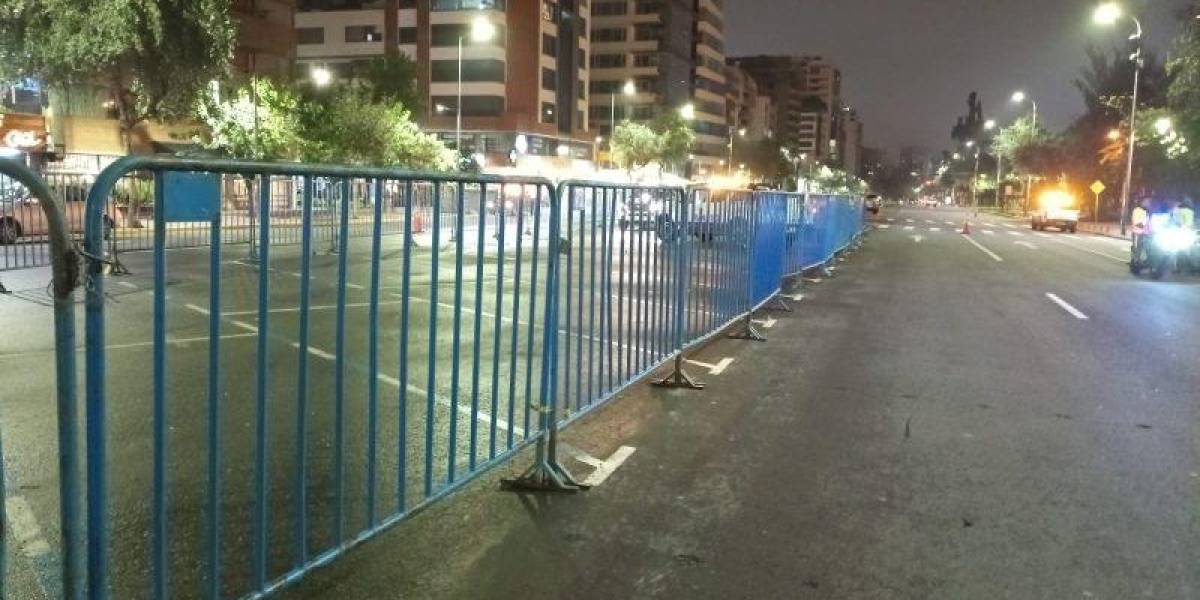 Quito: la Zona Azul Nocturna, en la avenida De los Shyris, permanecerá inhabilitada