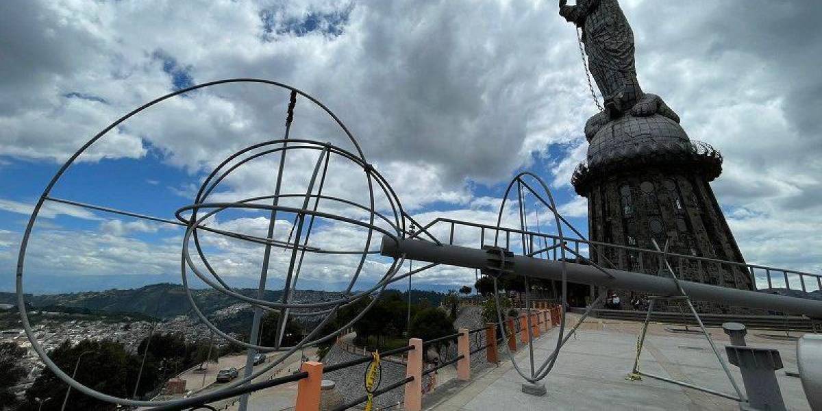 Quito: el pesebre gigante del Panecillo comenzó a ser instalado