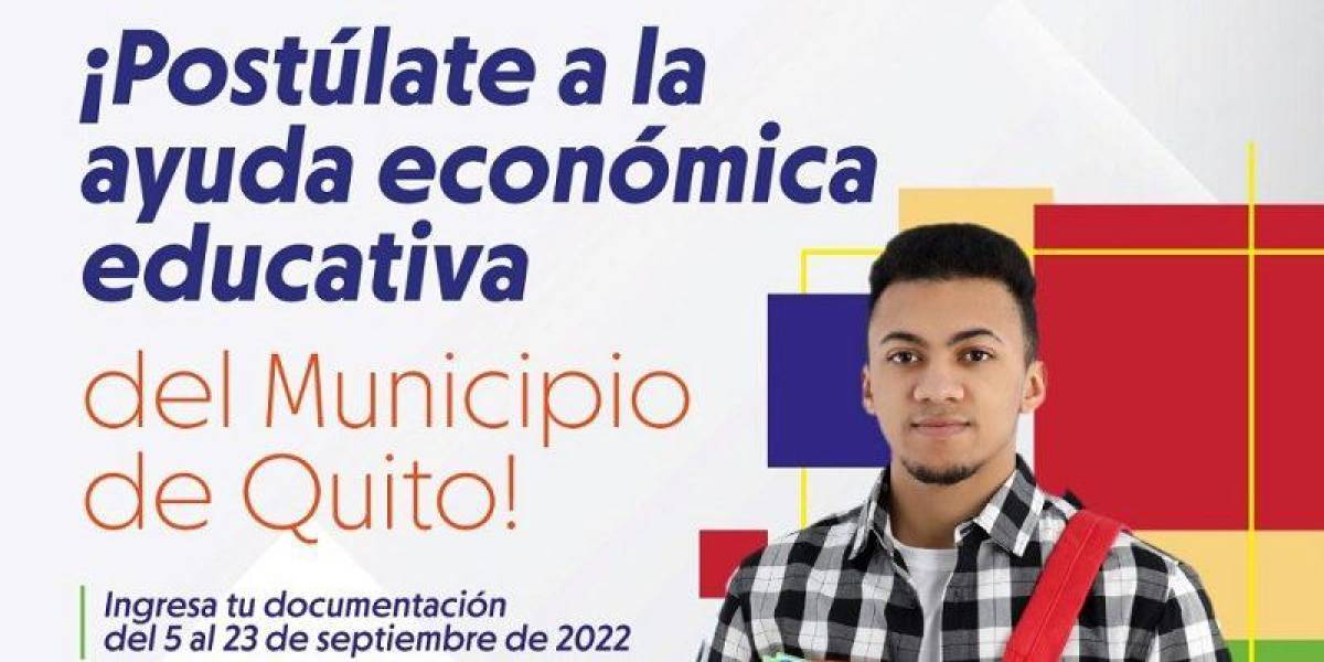 Municipio de Quito abre convocatoria a para ayudas económicas educativas 2022
