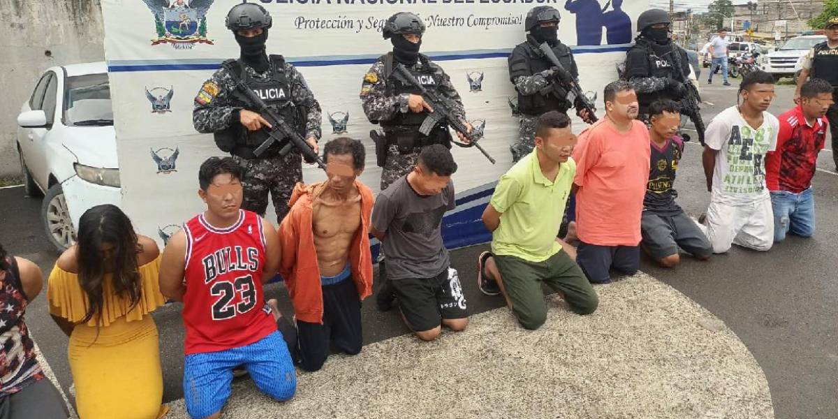 Megaoperativo en Durán: Detienen a 12 presuntos integrantes de Chone Killers y Latin Kings