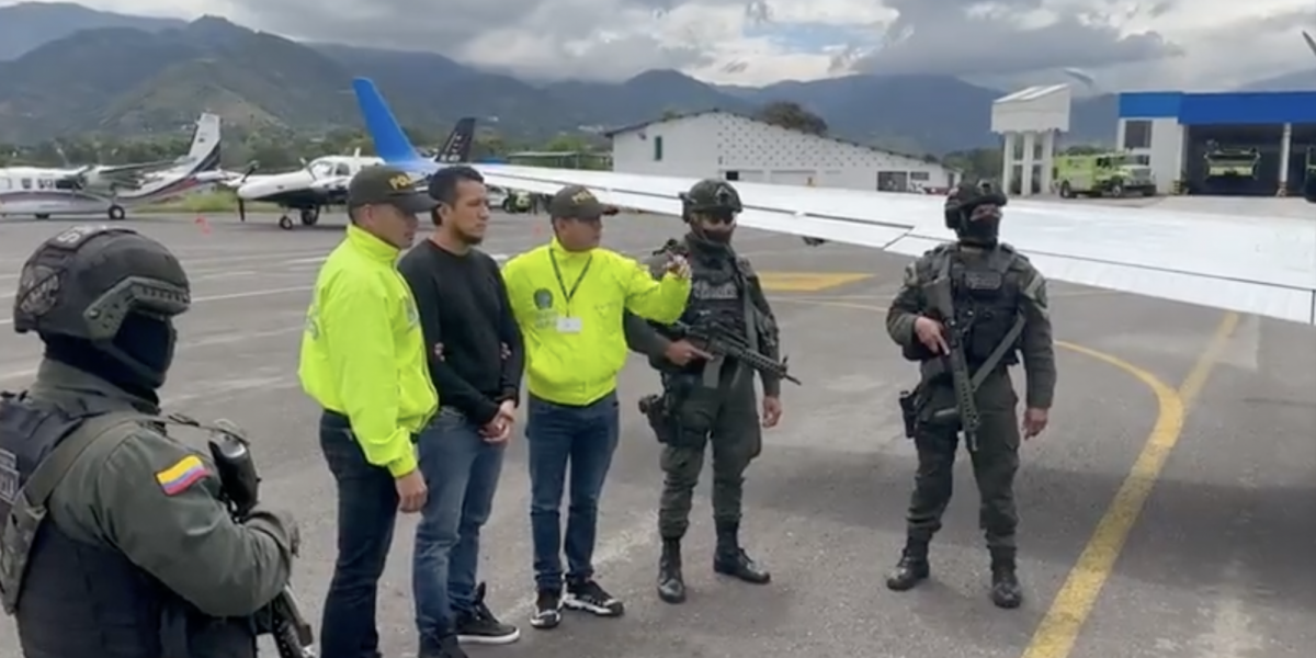 Alias 'Gato Farfán' fue traslado de Pasto hacia Bogotá para continuar proceso de extradición