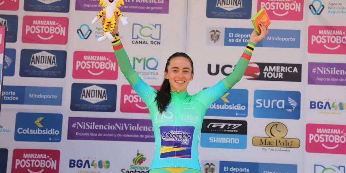 Ana Vivar es líder Sub 23 de la Vuelta Colombia