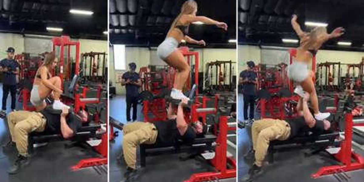 Video: Un 'influencer' se fractura la cara con una pesa al intentar una acrobacia