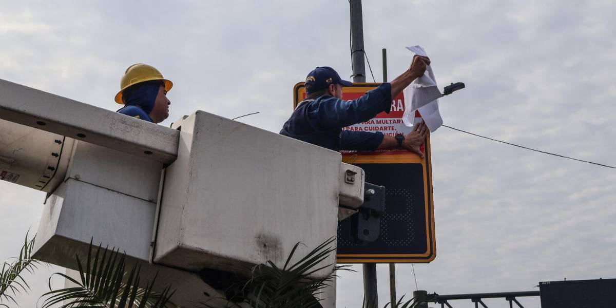 La ANT clausuró 16 radares en la avenida Nicolás Lapentti en Durán
