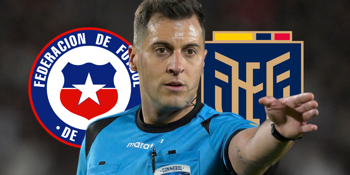 Terna arbitral uruguaya para el partido de Chile vs. Ecuador por las Eliminatorias Sudamericanas