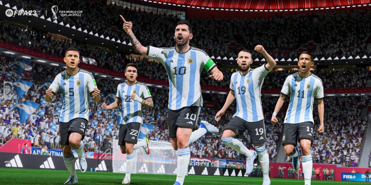 La simulación de un videojuego que arrojó a Argentina como campeona en Qatar 2022