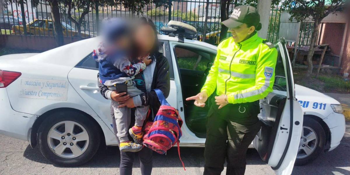 Quito: Niño extraviado en Tumbaco se reencontró con su madre