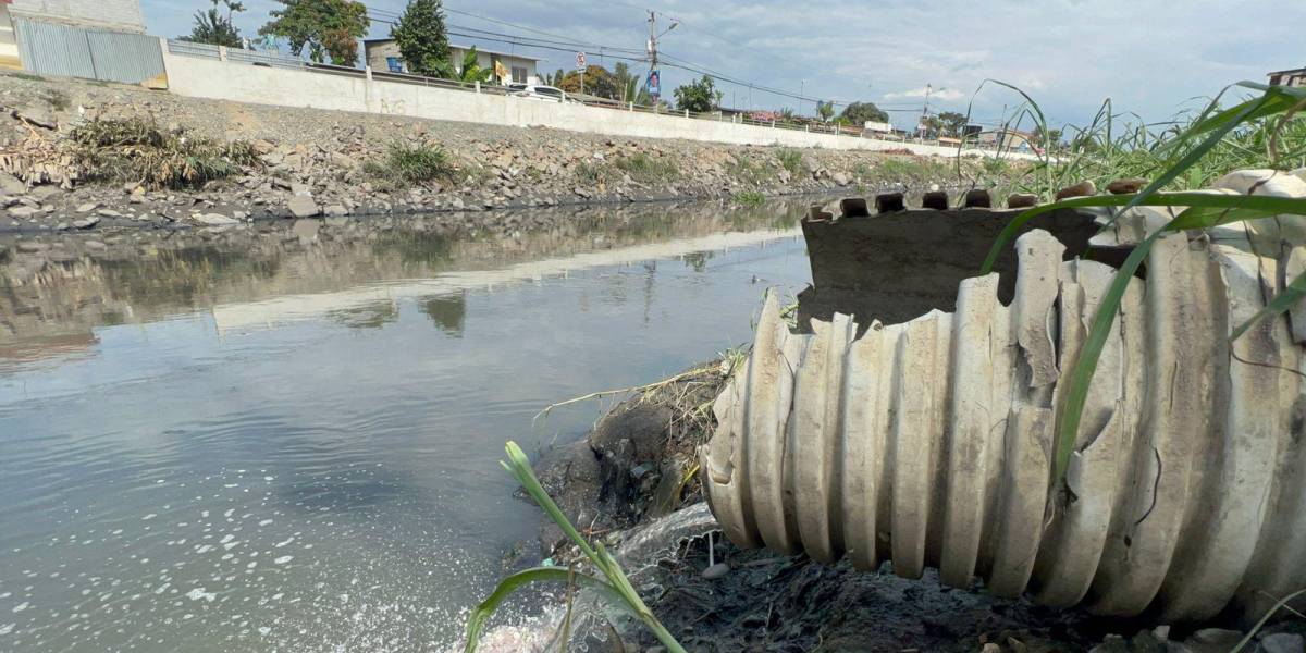 Aguas servidas de Machala llegan al mar sin ningún tratamiento