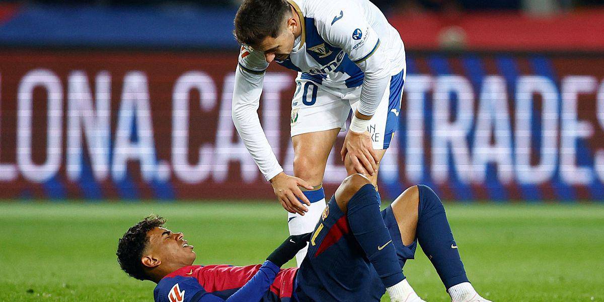 Lamine Yamal no estará disponible cuatro semanas por lesión en el tobillo derecho