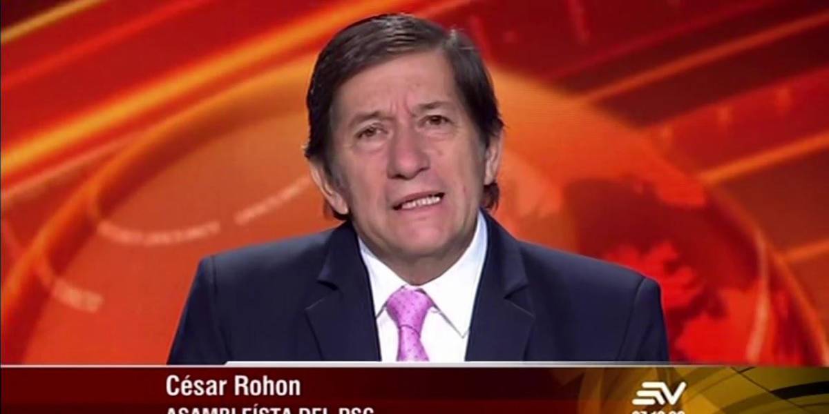 César Rohon renunció a su cargo de asambleísta por el Guayas