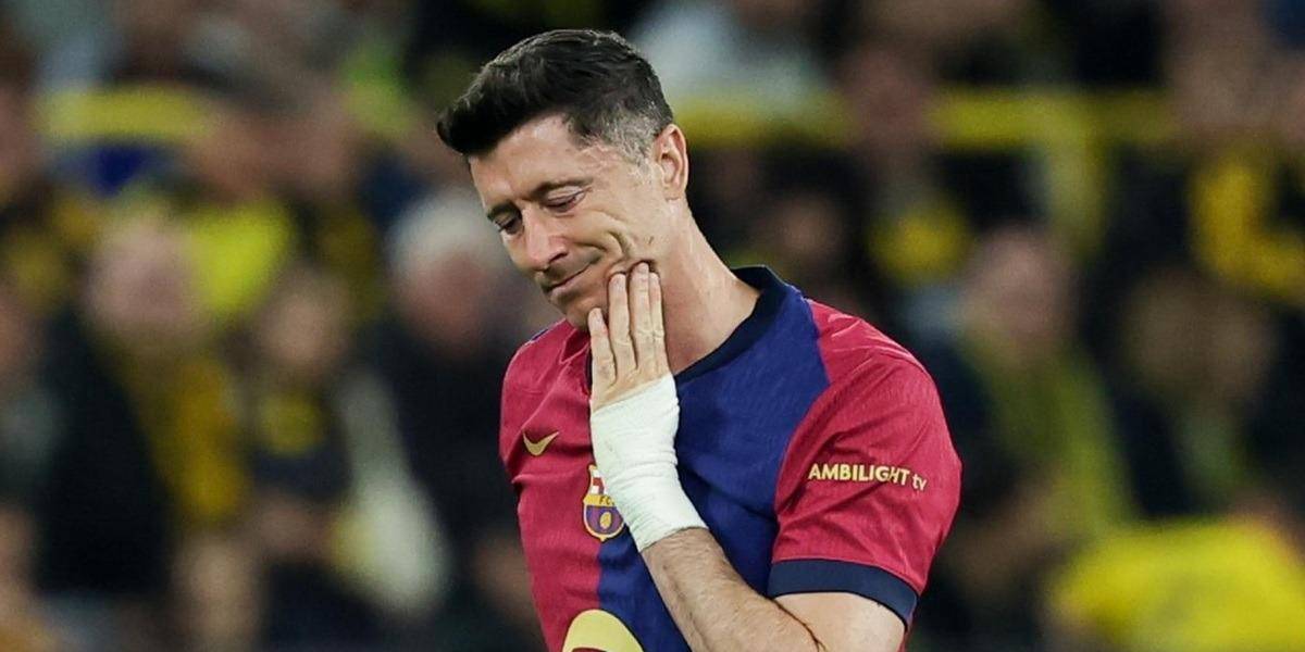 Lewandowski se perderá el Clásico por una rotura muscular en su pierna izquierda