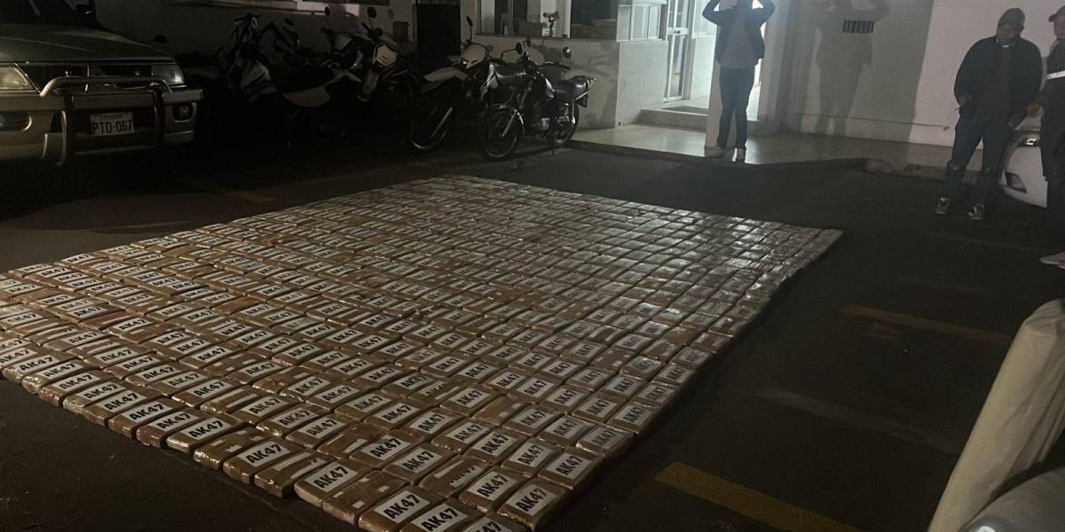 500 kilos de cocaína fueron incautados en Calacalí, noroccidente de Quito