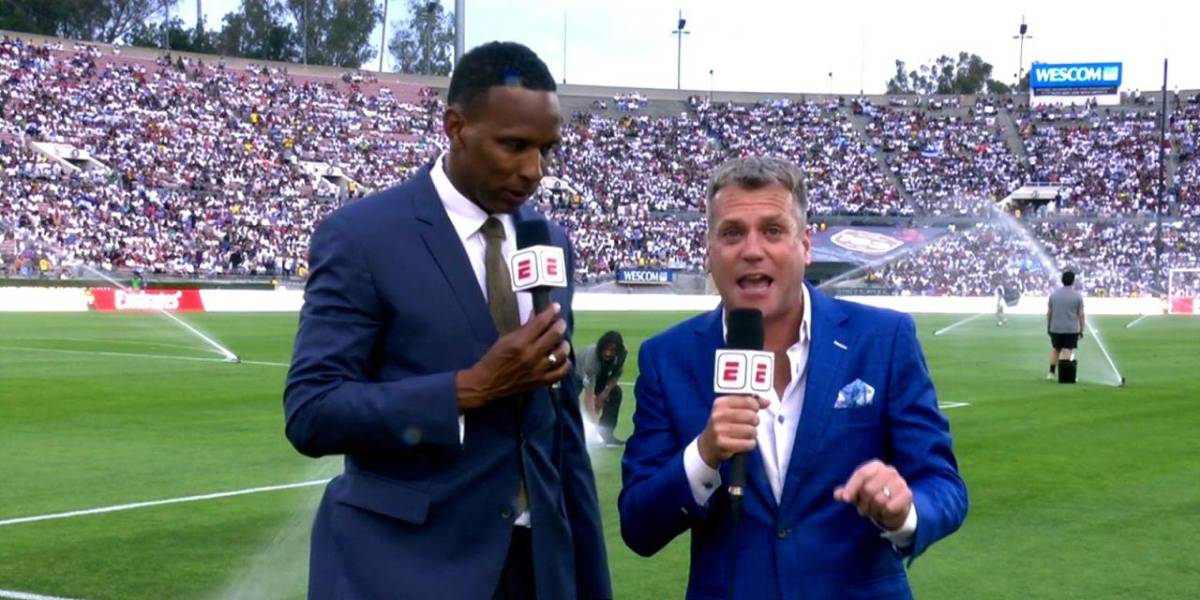 Periodista de ESPN se desmaya en plena transmisión del partido entre el Real Madrid y el AC Milan