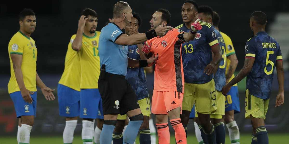 Colombia pide a Conmebol suspender a Pitana por arbitraje de juego con Brasil