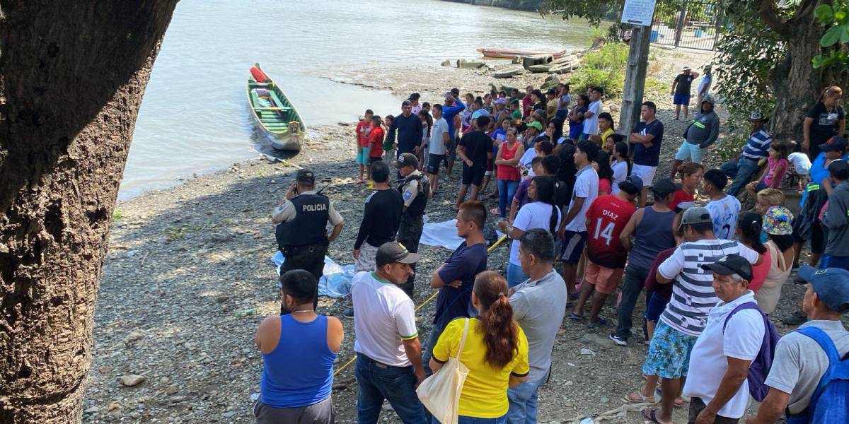 El número de fallecidos por el naufragio de una canoa en el río Daule asciende a cinco