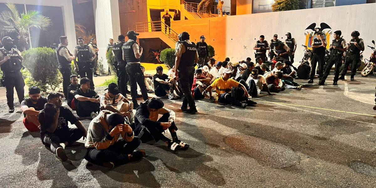 La Policía frustra una guerra en Durán con la detención de 43 presuntos miembros de bandas criminales