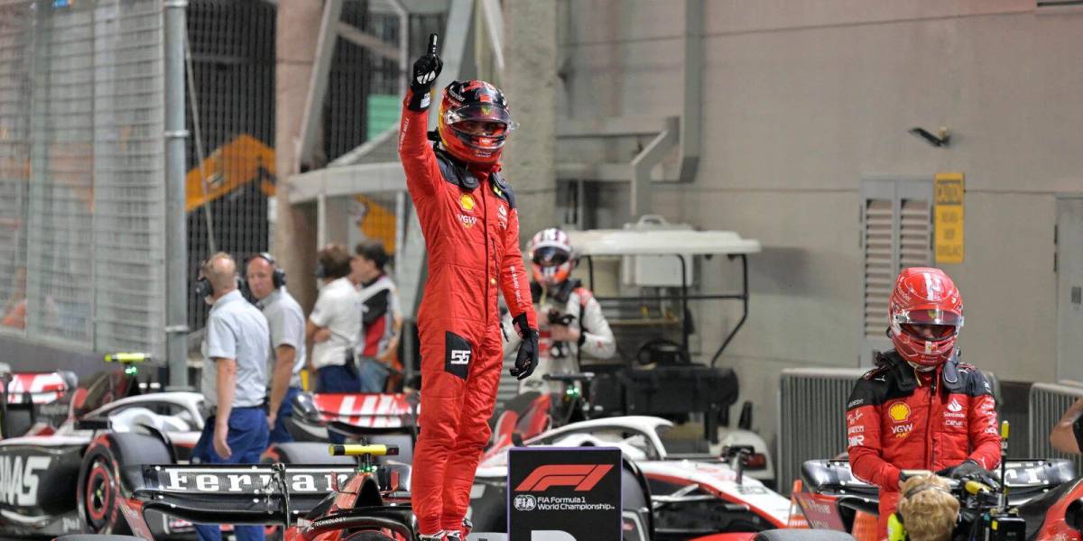 Fórmula Uno: Carlos Sainz, piloto de Ferrari, saldrá primero en el Gran Premio de Singapur
