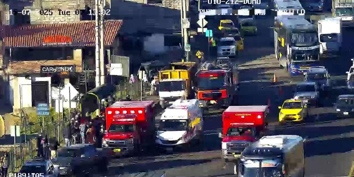 Una persona murió tras ser impactada por la llanta de un vehículo pesado en Tambillo