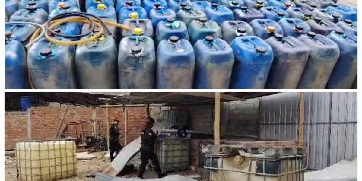 El Oro: 3 000 galones de combustible fueron decomisados en El Oro