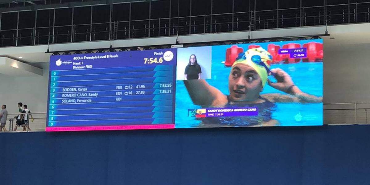 Doménica Romero consiguió la segunda medalla de oro para Ecuador en los Juegos Mundiales de Olimpiadas Especiales