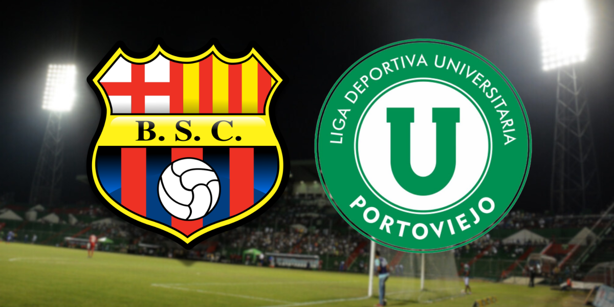 Barcelona SC vs. Liga de Portoviejo en la Noche Amarilla.