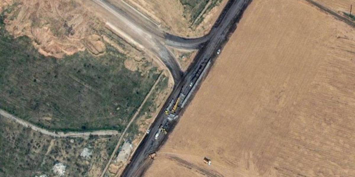 Las imágenes satelitales que revelan las obras de construcción que está realizando Egipto en su frontera con Gaza
