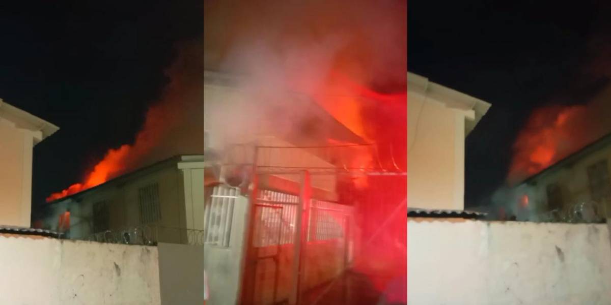 Un incendio consumió una vivienda en Los Esteros, al sur de Guayaquil