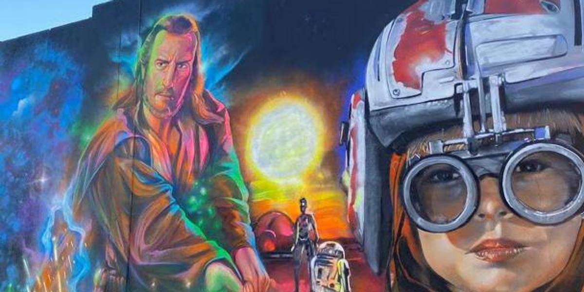 Un mural gigante de Star Wars se roba la mirada de los ciudadanos en Perú