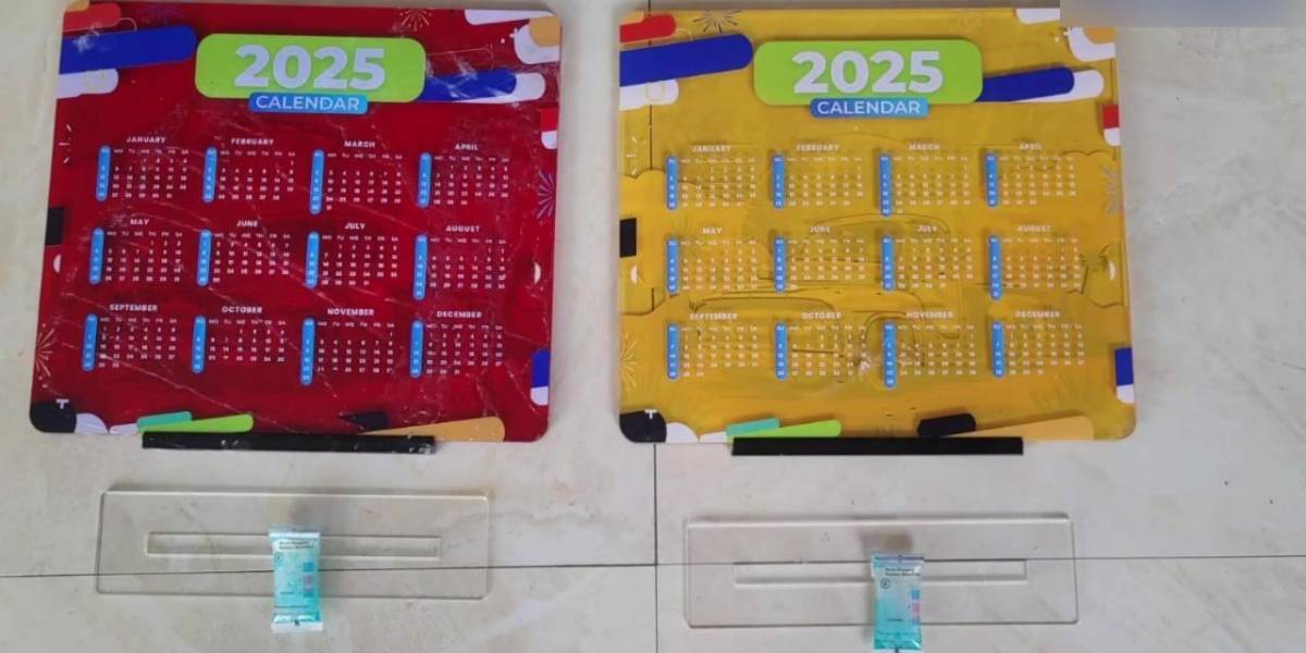 Imbabura: Un hombre fue capturado con droga líquida en calendarios