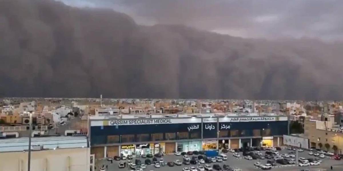 Arabia Saudita: tormenta de arena deja a oscuras a Al-Rass