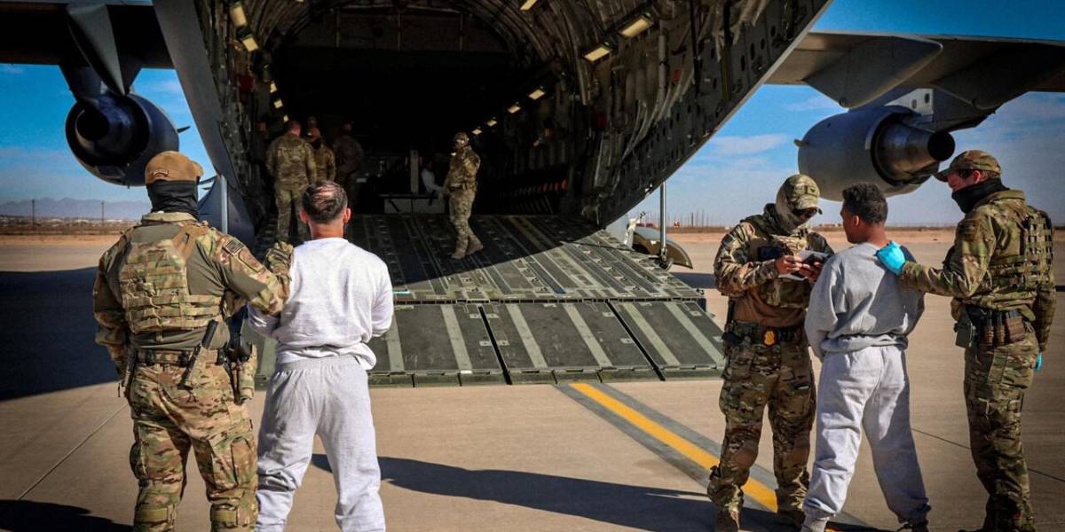 EE. UU. envió a 10 miembros del Tren de Aragua a Guantánamo, en Cuba