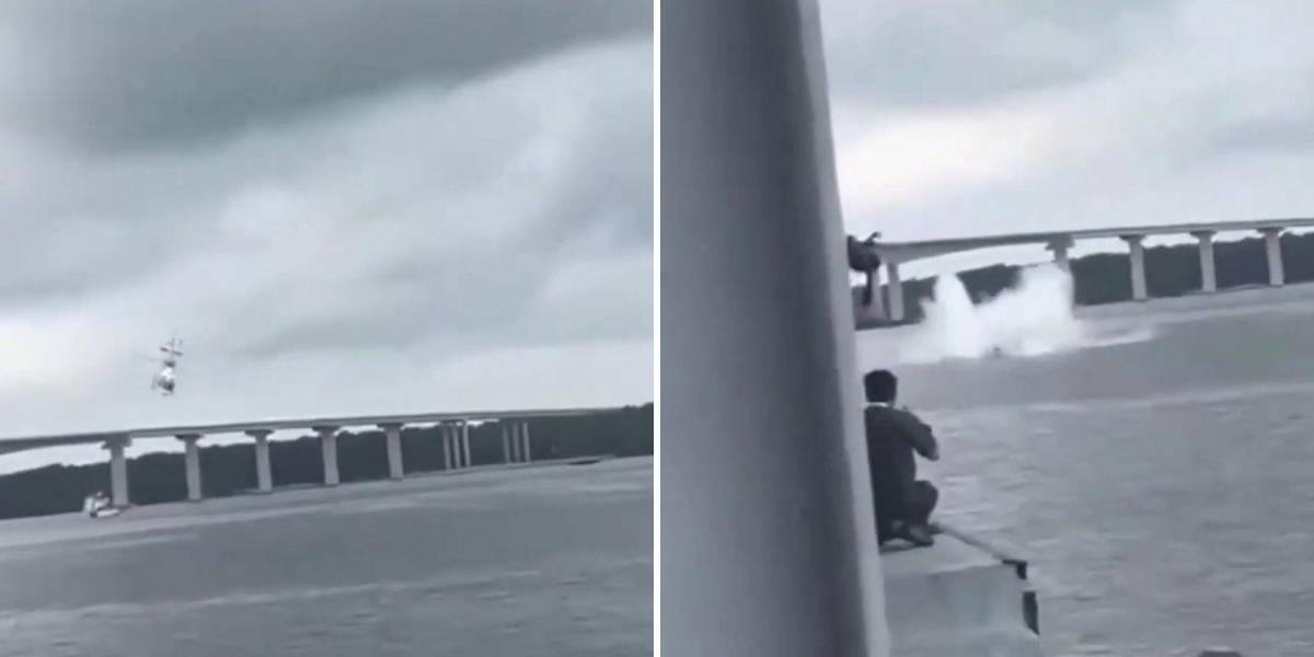 Malasia: helicóptero policial se estrella en río durante un entrenamiento