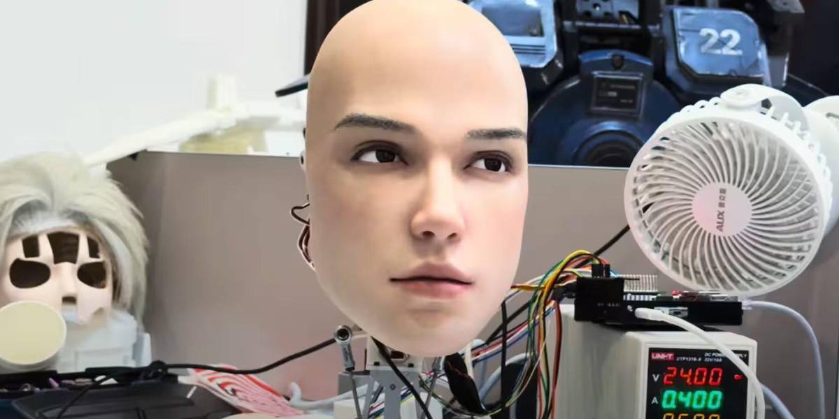 Ciencia ficción en China: AheadForm presenta a Origin M1, la cabeza robótica con gestos humanos inquietantemente realistas