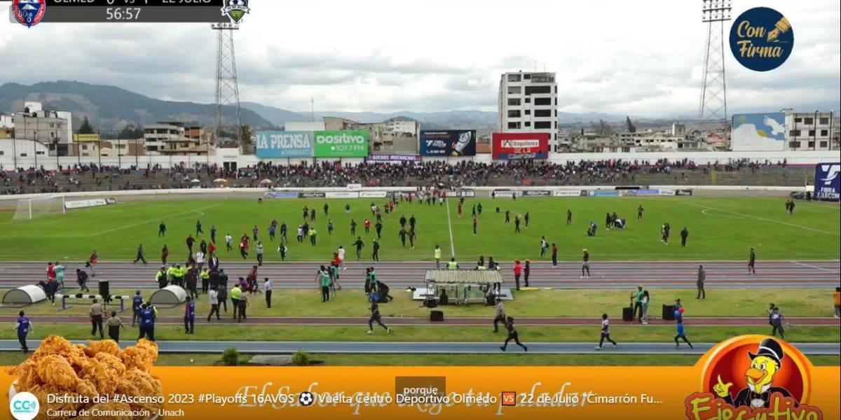 Batalla campal en la Segunda Categoría del fútbol ecuatoriano