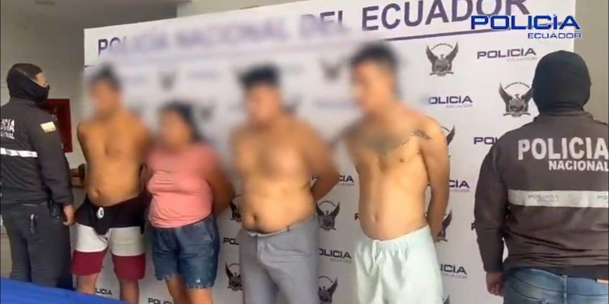 Cuatro presuntos extorsionadores fueron detenidos en Portete, Guayaquil