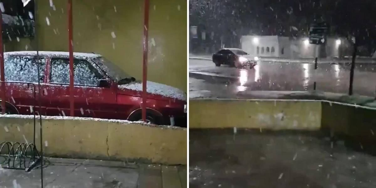 Argentina: Cae nieve en la provincia de Buenos Aires y sorprende a sus habitantes