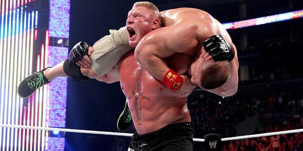 Brock Lesnar derrotó a John Cena en su último cara a cara