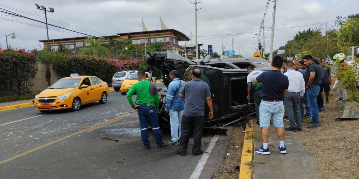 Video muestra el accidente de tránsito en el que estuvo Marco Angulo, de Independiente del Valle, en Guayaquil