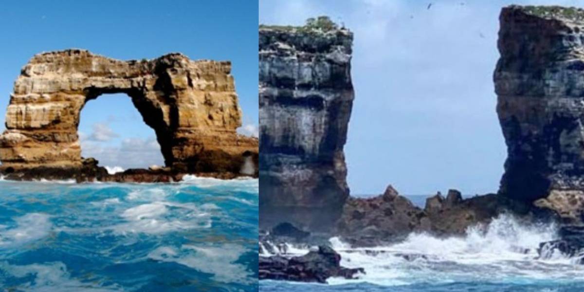 Colapsa Arco de Darwin, en Galápagos, posiblemente por erosión natural