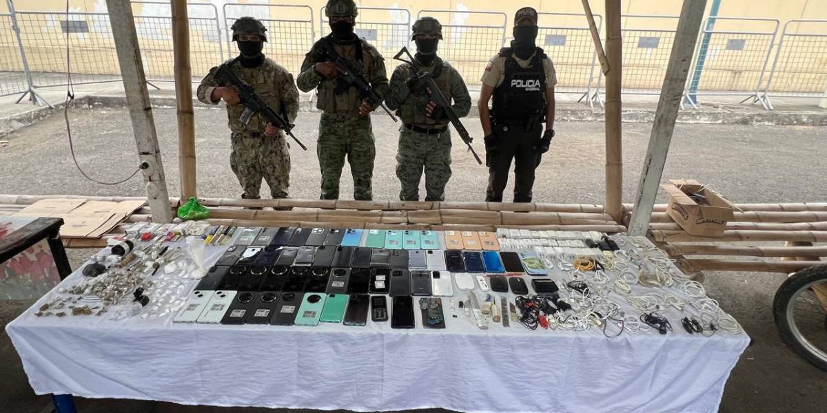 53 celulares, drogas y hasta un centro de tatuajes clandestino en cárcel de Manabí