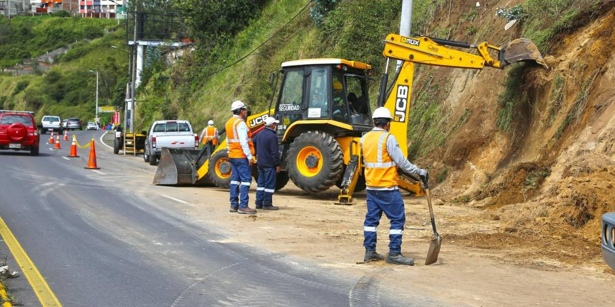 Los trabajos de rehabilitación de la av. Oswaldo Guayasamín comienzan a las 20:00 del 25 de septiembre