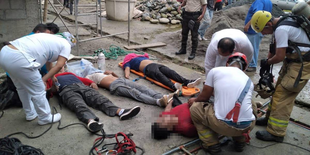 4 hombres mueren dentro de una cisterna en Santo Domingo