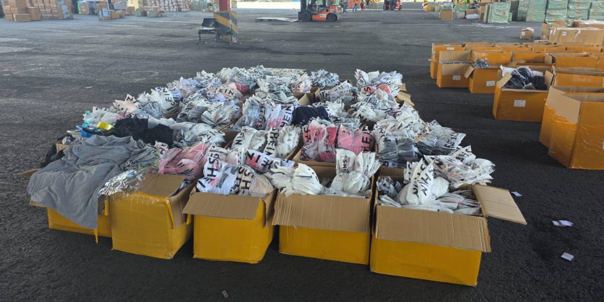 Un contenedor con ropa comprada por Internet llegó a Guayaquil bajo una declaración falsa