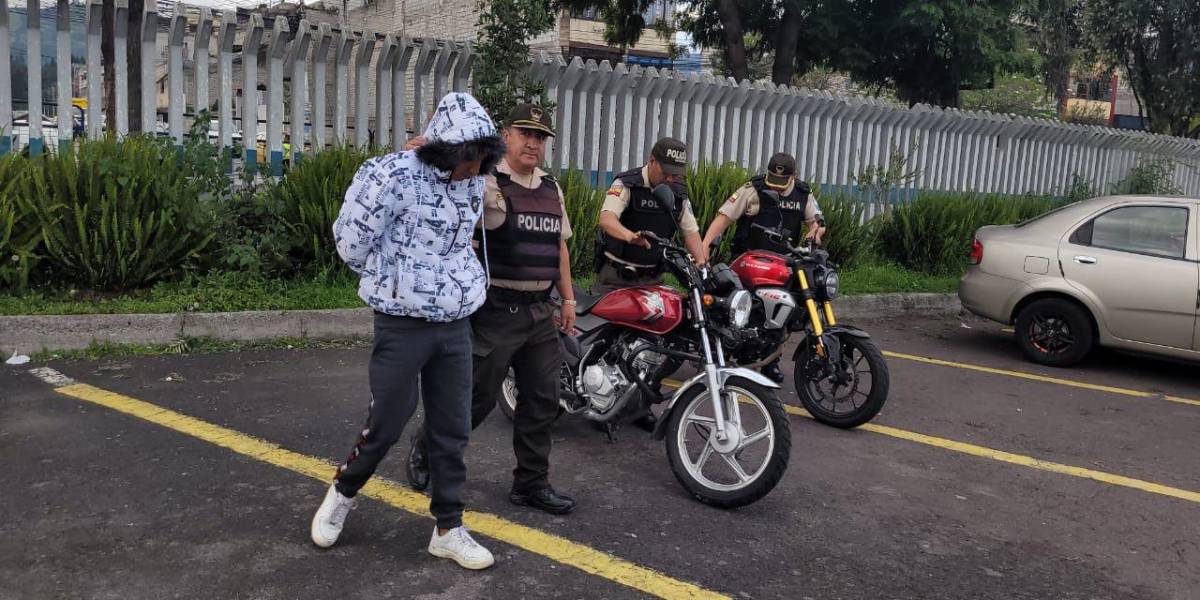 Quito: sospechoso de secuestro extorsivo pedía dinero a la víctima a cambio de liberarla y devolverle la moto