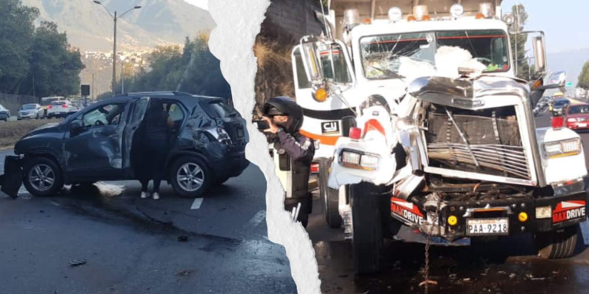 Cinco accidentes de tránsito en diferentes puntos de Quito este 2 de septiembre del 2022