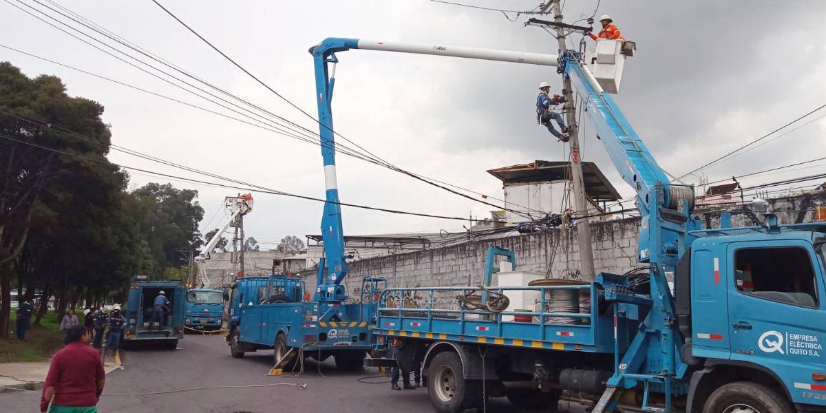 El servicio eléctrico se suspenderá en barrios de Quito el 27 de mayo, por trabajos de mantenimiento