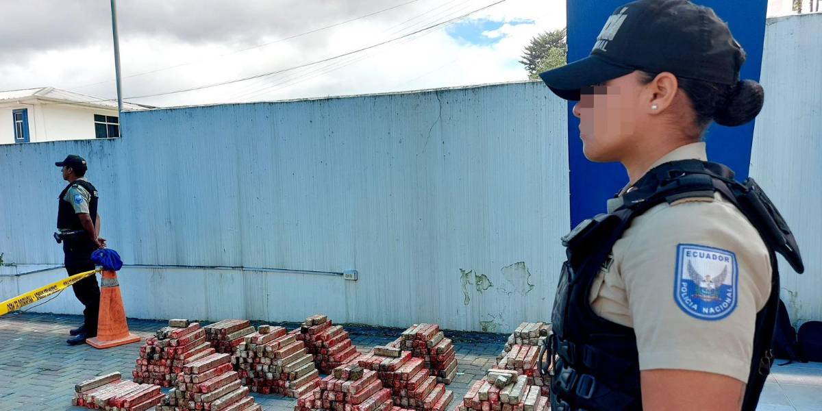 La Policía detecta una tonelada de marihuana oculta en vigas metálicas en Loja