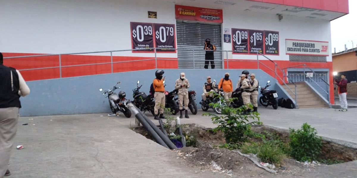 Un guardia es asesinado afuera de un supermercado en Lomas de la Florida, en el noroeste de Guayaquil