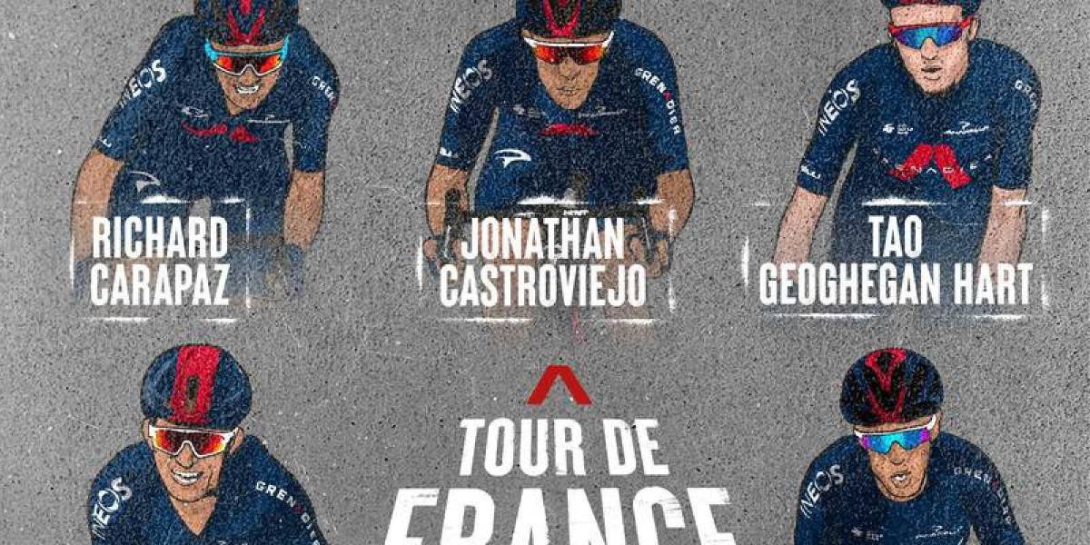 Carapaz, Geraint Thomas y Castroviejo en el ambicioso Ineos del Tour